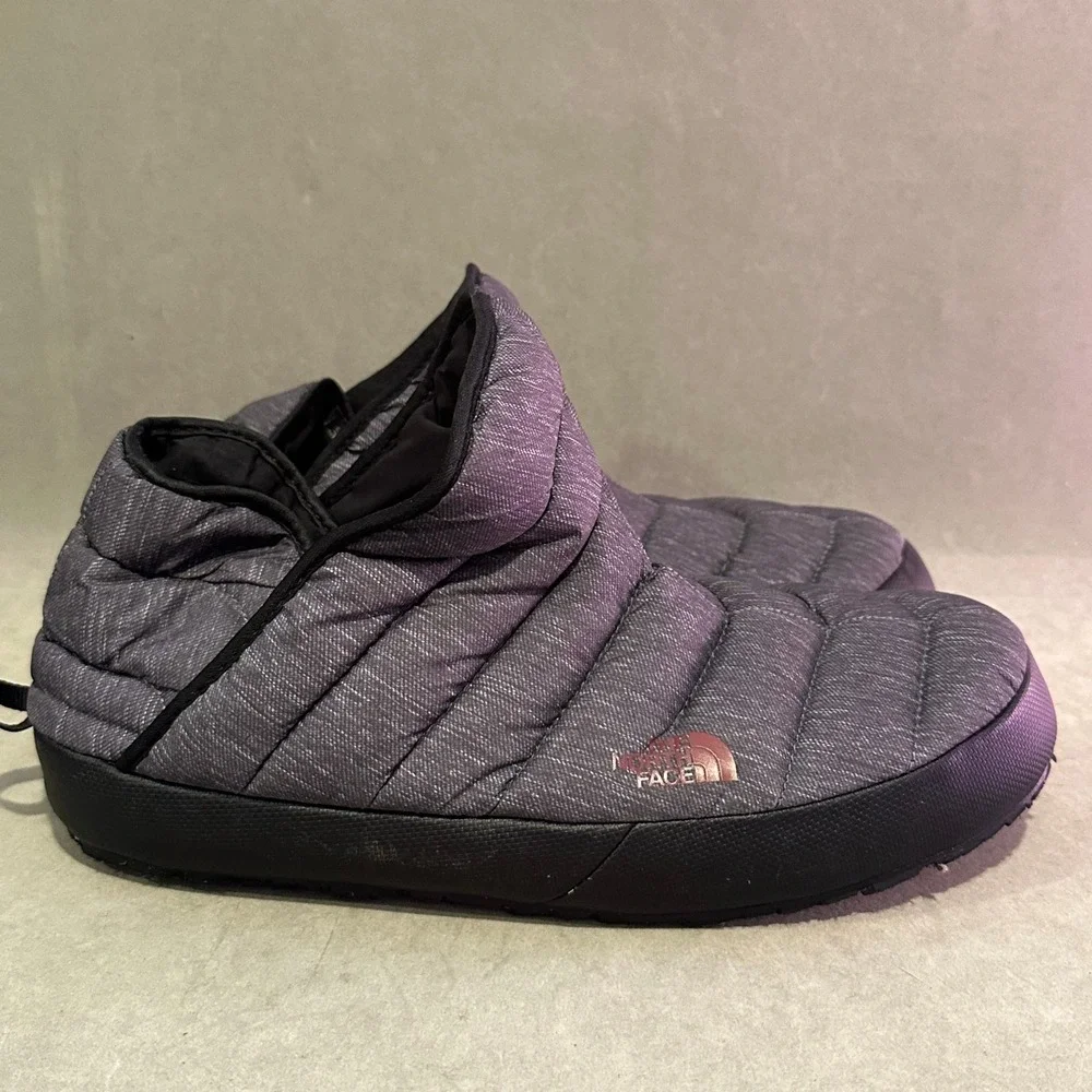 The North Face ThermoBall Traction Bootie Grey Quilted Slippers Mens 10 NF0A3MKH